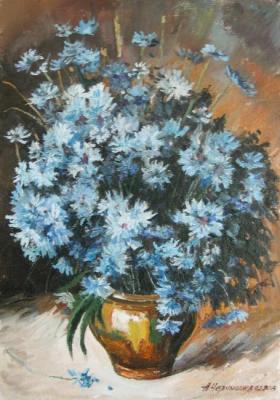 Bouquet of cornflowers. Chernyshev Andrei