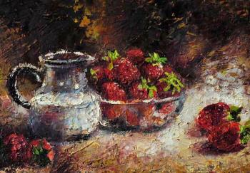 The strawberry with cream. Ivanova Olga