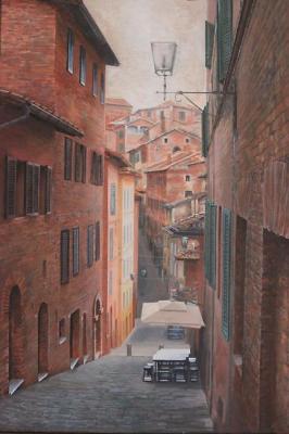Small street in Siena. Luchkina Olga