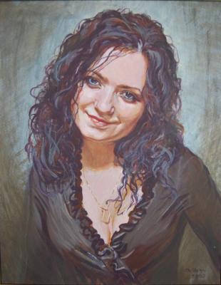 Brown eyes, from a photo. Dobrovolskaya Gayane