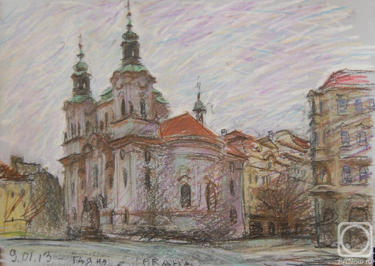 Dobrovolskaya Gayane. Prague, Old Town Square, St. Mikulas (St. Nicholas Cathedral)