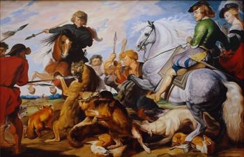 Hunting foxes and wolves. Gaganov Alexander