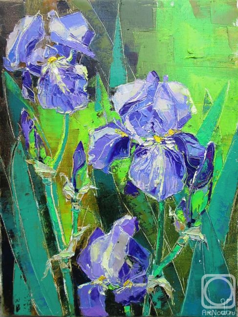 Nairashvili Marina. The blue irises tired with the sun