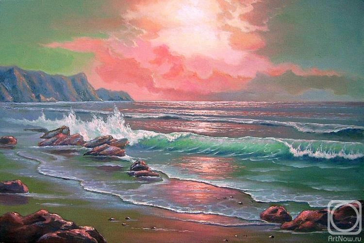 Kulagin Oleg. Sea coast. Sunset
