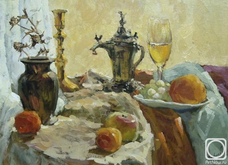 Stroev Mikhail. Still-life with the candlestick