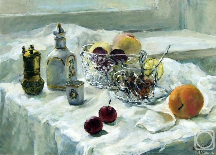 Stroev Mikhail. Still life with crystal cup