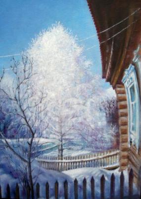 The white birch under my window. Konyuhova Natalia