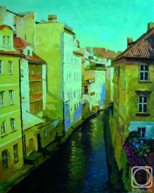 Rudnik Mihkail. Canal in the old Prague