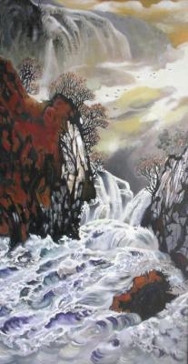 Waterfall. Zhilina Tatyana