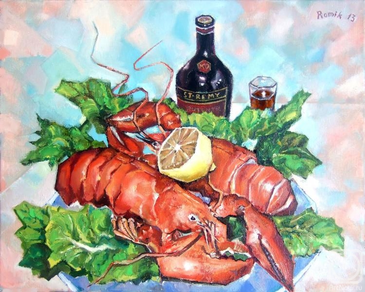 Schernego Roman. Still Life with Lobster