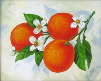 Orange branch (Symbol Of Wellbeing). Gorbatenkaia Tatiana