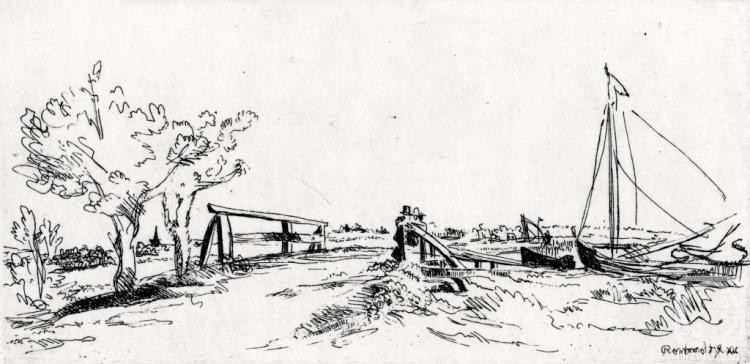 Alenicheva Margarita. Six's Bridge. Rembrandt Harmenszoon van Rijn. Copy