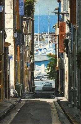 Cassis. The side-street going down to the port. Udaltsov Vladimir