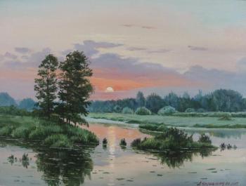 Evening on the lake. Chernyshev Andrei