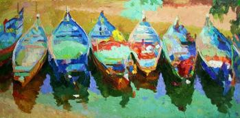 Fishing boats. Rudnik Mihkail