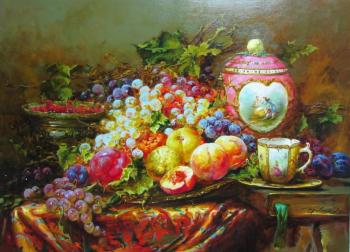 Still life with pink vase. Fedorova Irina