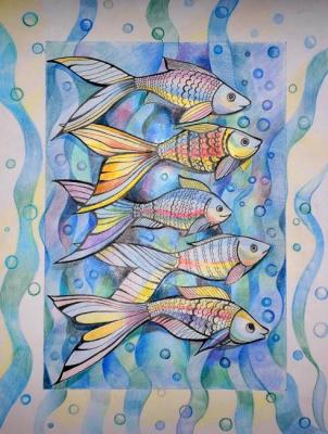 Fish (triptych)