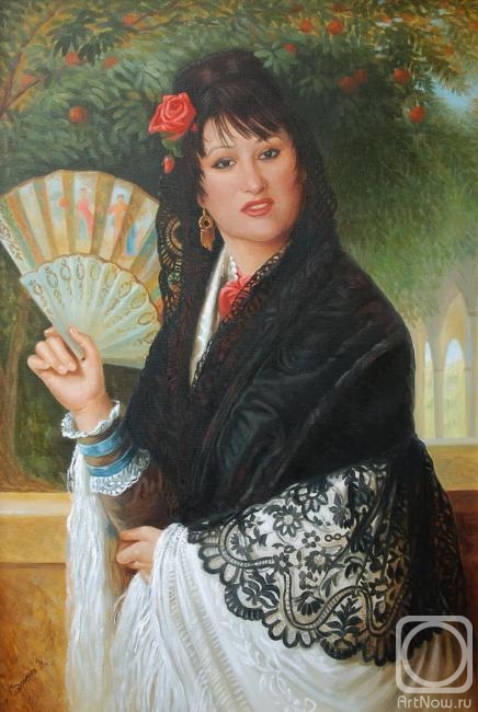 Sidorenko Shanna. The portrait is made to order from a painting by the artist James Bagnold Burgess