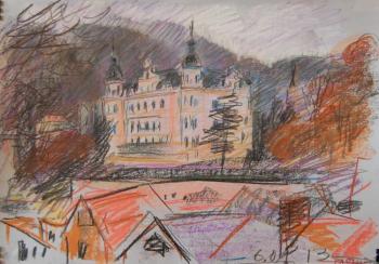 Painting Karlovy Vary. Dobrovolskaya Gayane