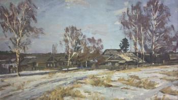 Spring in the village of (Paintings By Soviet Artists). Rubinsky Igor