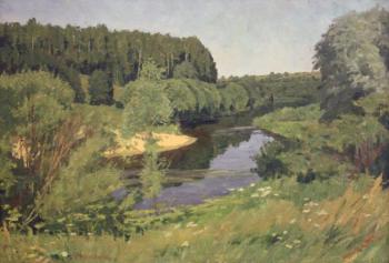 The River Luza (Paintings By Soviet Artists). Rubinsky Igor