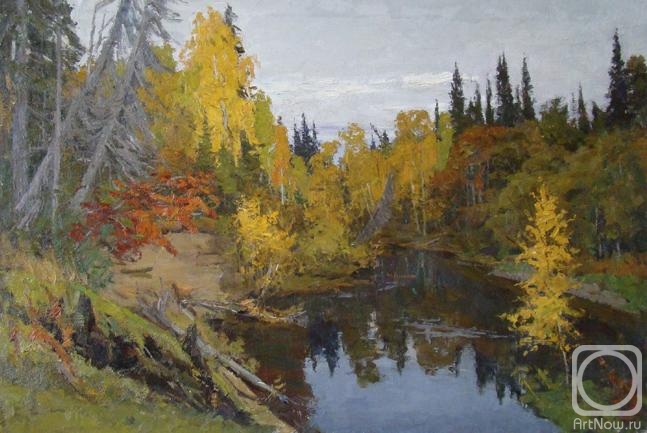 Rubinsky Igor. Autumn on taiga small river