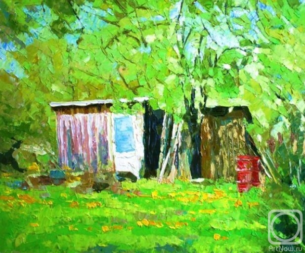 Rudnik Mihkail. Shed with white door