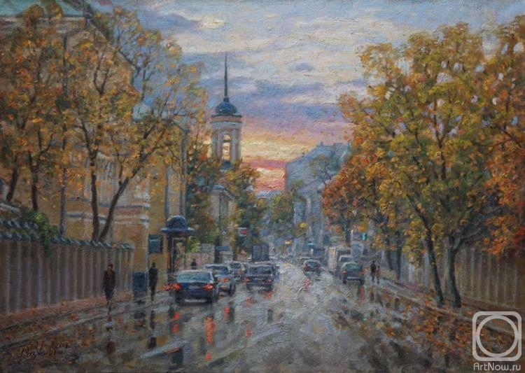 Razzhivin Igor. Bolshaya Ordynka Street in the fall