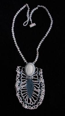 Necklace "White lace"