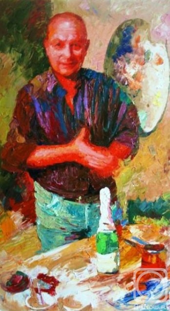 Rudnik Mihkail. Self-portrait with palette