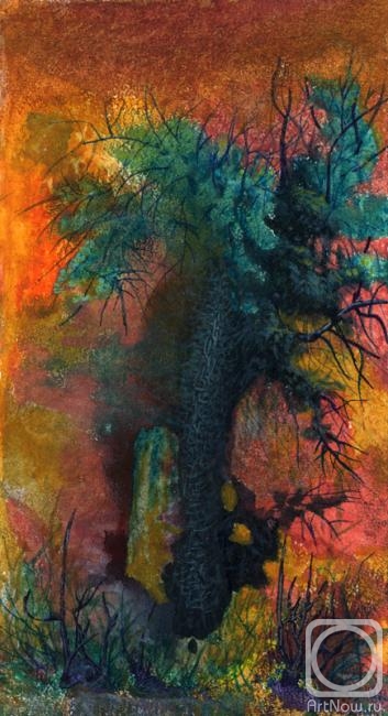 Dementiev Alexandr. Oak in the colourful mist