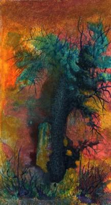 Oak in the colourful mist. Dementiev Alexandr
