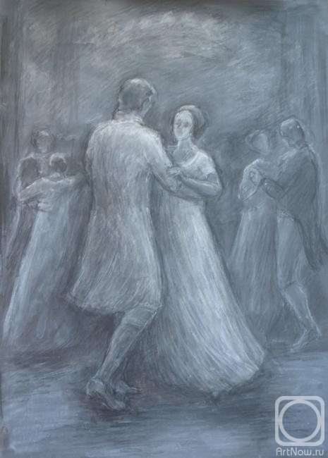 Chugunova Elena. Series of illustrations "The first ball of Natasha Rostova". Dance