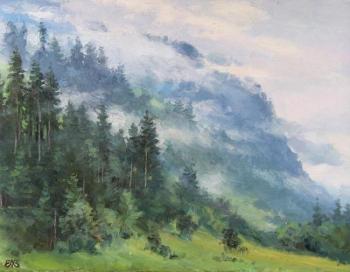 Birt of fogs. The Alps. Efremov Alexey