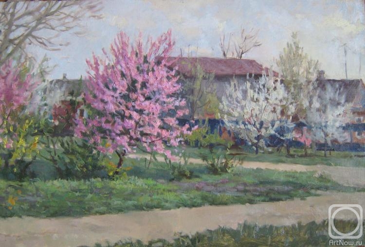 Saprunov Sergey. April. Peach blooms