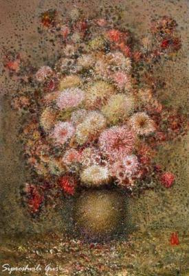 Bouquet with chrysanthemums. Siproshvili Givi