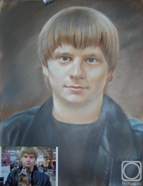 Dobrovolskaya Gayane. Portrait of a young man from a photo