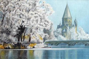 The snow in Metz. Udaltsov Vladimir