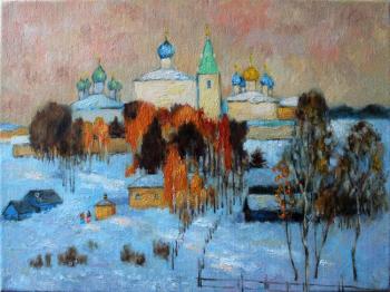 Landscape with churches. Norenko Anastasya