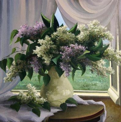 A lilac at a window. Zaitsev Alexander