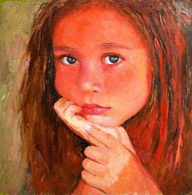 Portrait of a child. Rudnik Mihkail