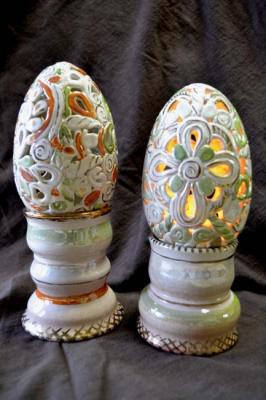 Candlestick eggs. Taran Irina
