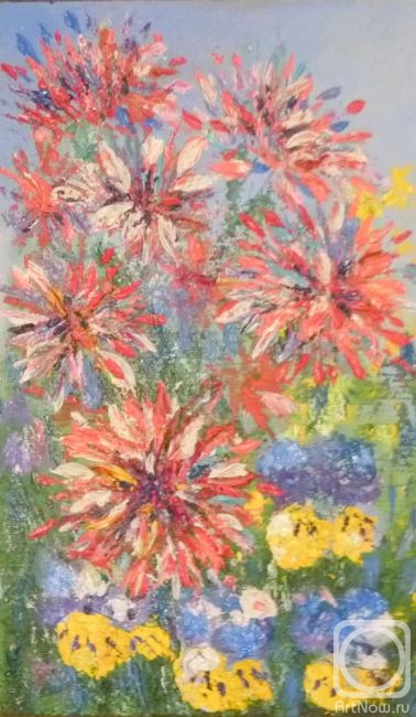 Naddachin Sergey. Asters and pansies
