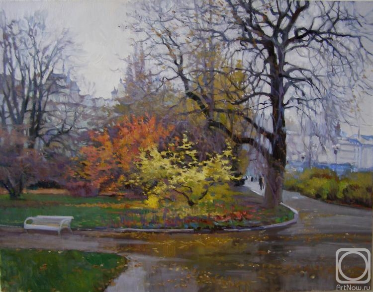 Chernigin Alexander. Rain in the park