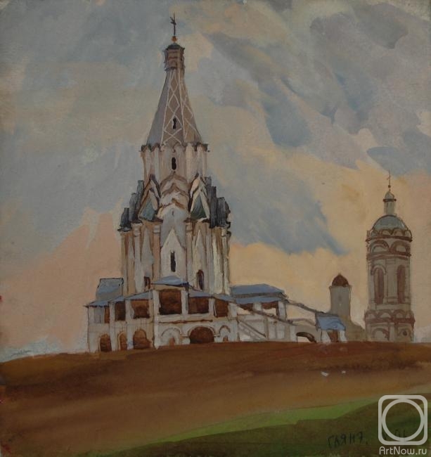 Dobrovolskaya Gayane. April, Kolomenskoye, Church of the Ascension