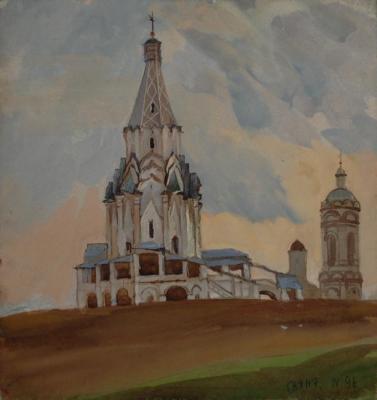 Painting April, Kolomenskoye, Church of the Ascension. Dobrovolskaya Gayane