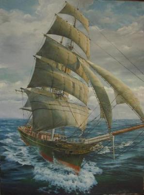 Obsessed with the Wind (Painters And Ships). Golybev Dmitry