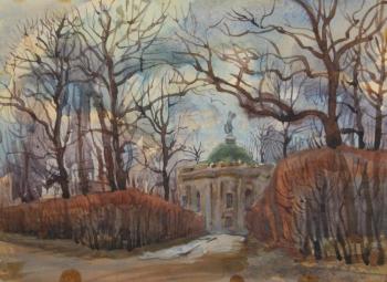 Painting April, spring, Kuskovo, Hermitage. Dobrovolskaya Gayane