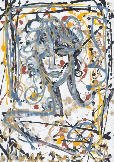 Volchek Lika. self-portrait of the artist