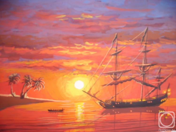 Gorbunov Anatoliy. Black pearl on the sunset